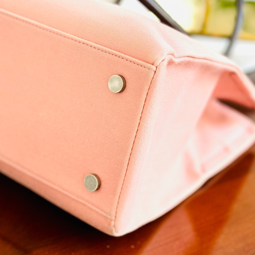 Burberry Blue Label Pink Canvas Tote Bag - Picture 10 of 17